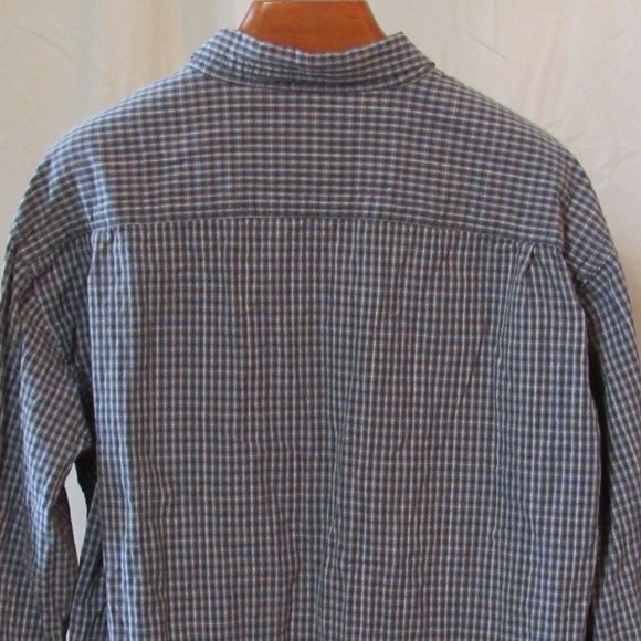 Columbia Mens Green & Black Check Button Down Size XXL 100% Cotton EUC - Picture 3 of 8